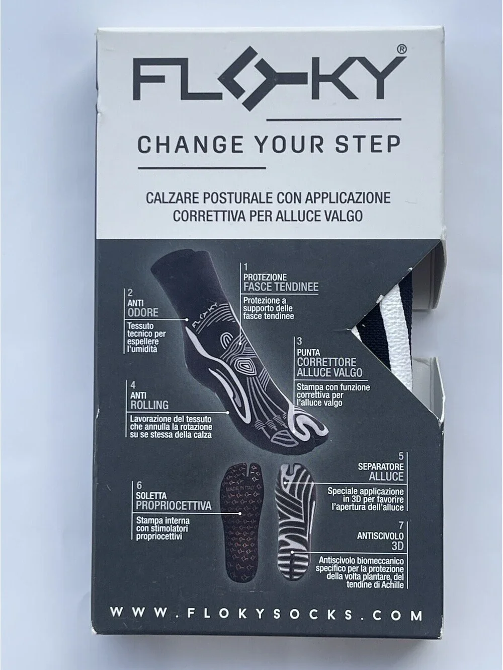 FLOKY SOCKS Sport Functional Postural Socks Size S.